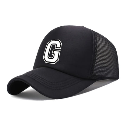 [26-Letter Trendy Baseball Cap] Kids' Lightweight Cap |  Featuring a 26-Letter Truck Driver Design, Perfect for Sun Protection