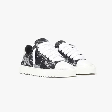 Chaussures de skate décontractées et respirantes pour hommes, semelle épaisse, baskets de sport polyvalentes, en toile grise denim imprimée, style spray, chaussures en toile