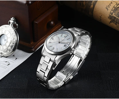 San Martin 39mm Miyota 9015 Turbine Guilloche MOP Dial Men Luxury Watch Automatic 3H Date Quick Adjust BGW-X1 Luminous SN0150-1