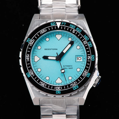 SEESTERN SUB600T V3 Mens Watch Automatic Diving Sapphire Wristwatch NH35 Movement Ceramic Bezel Luminous Date Jubilee Waterproof