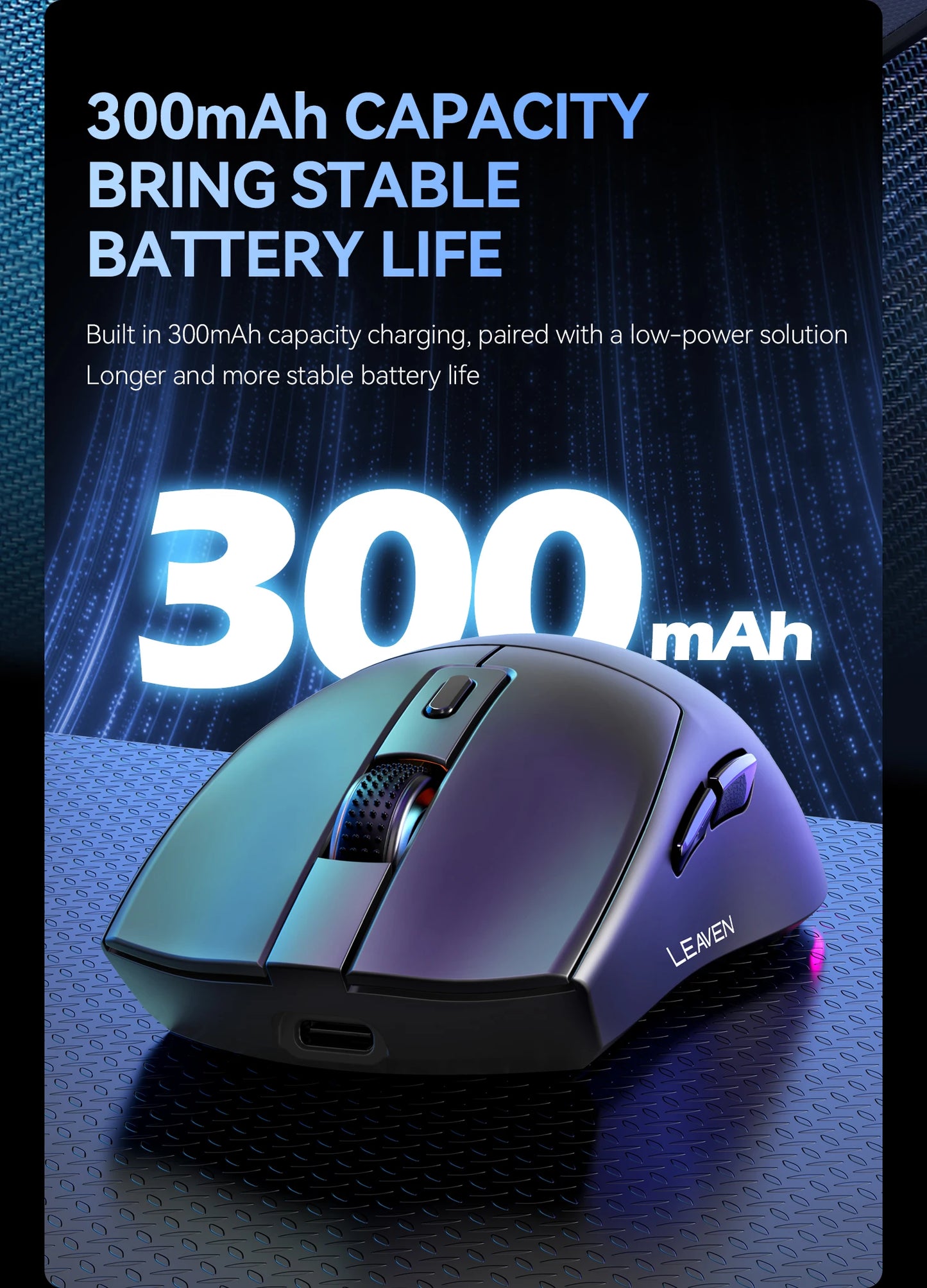 Dual-Mode Wireless Mouse | Magnetic Charging Dock | RGB Backlit | 3-Speed DPI (800-1200-1600) | 2.4G/BT | Suitable for daily use