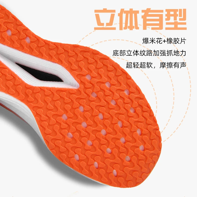 Laufschuhe für Herren mit Carbonplatte, Spezial-Sportschuhe, atmungsaktiv, leicht, bequeme rutschfeste Marathon-Sneaker für Damen