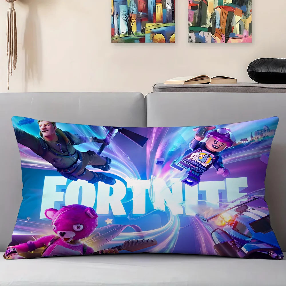 Battle royale game F-Fortnite c cushion cover Hit product Sofa living Room Office Rectangle Pillow Home Coffee Shop Bedding