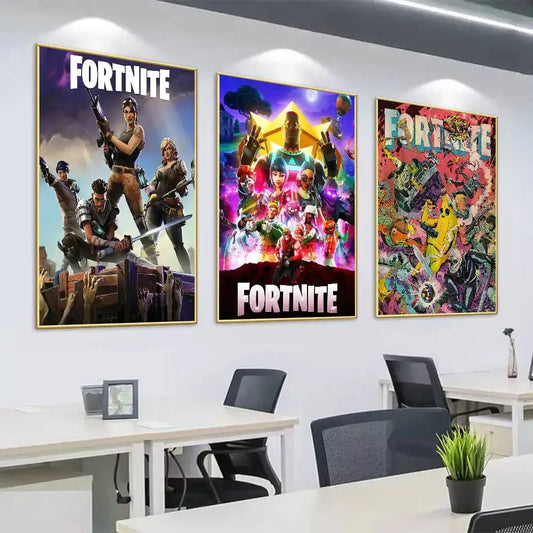 Poster a sorpresa Game F-Fortnite per la casa, quadro decorativo da parete per studio e soggiorno