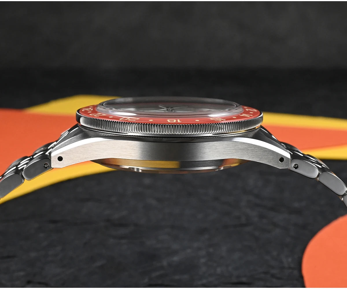 San Martin 39.5mm Limited Edition Full Lume Dial Automatic Men's Watch NH34 GMT 6H Date 10Bar Luxury Watch SN0116W