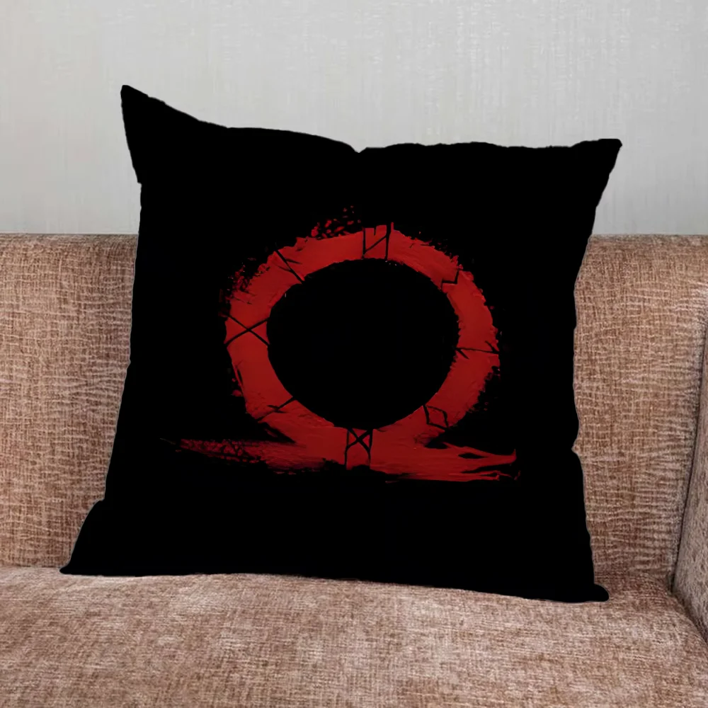 G-God of W-War Game Pillow Case For Home Bedroom Car Office Decoration Living Room Sofa Cushion Cover Suitable