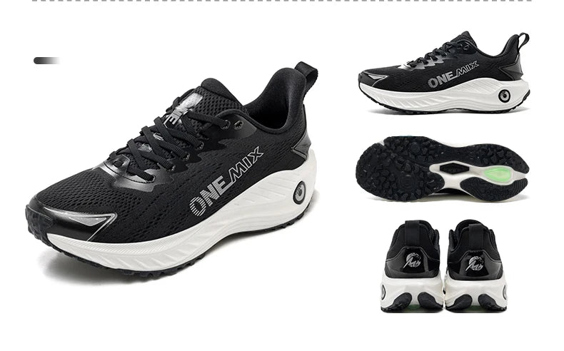 ONEMIX Chaussures de course décontractées Chaussures de jogging d'été respirantes Chaussures de sport légères pour homme Chaussures de sport pour femme Chaussures de sport amortissantes pour homme