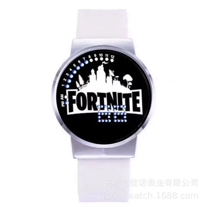 Ρολόι Fortnite Cute Fashion Cartoon Personalized Kawaii με φως νυκτός LED αφής, ηλεκτρονικό μαθητικό ρολόι, δώρο για φίλους