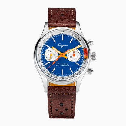 Sugess Watch of Men Chronograph Mechanical Wristwatches Tianjin ST1901 Swanneck Movement Pilot Mens Watch Sapphire Crystal Gift