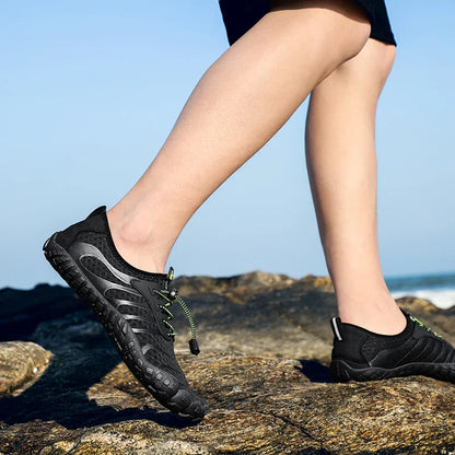 Pánské aqua boty do vody a na plavání, dámské tenisky, dětské barefoot boty pro chlapce, plážové sandály, rychleschnoucí obuv k řece, moři, potápění a do posilovny