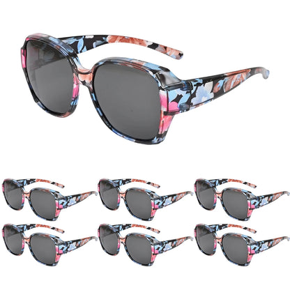 Oversized Over Glasses T01 Sunglasses for Women Men Square Fit Over Sun Glasses UV400