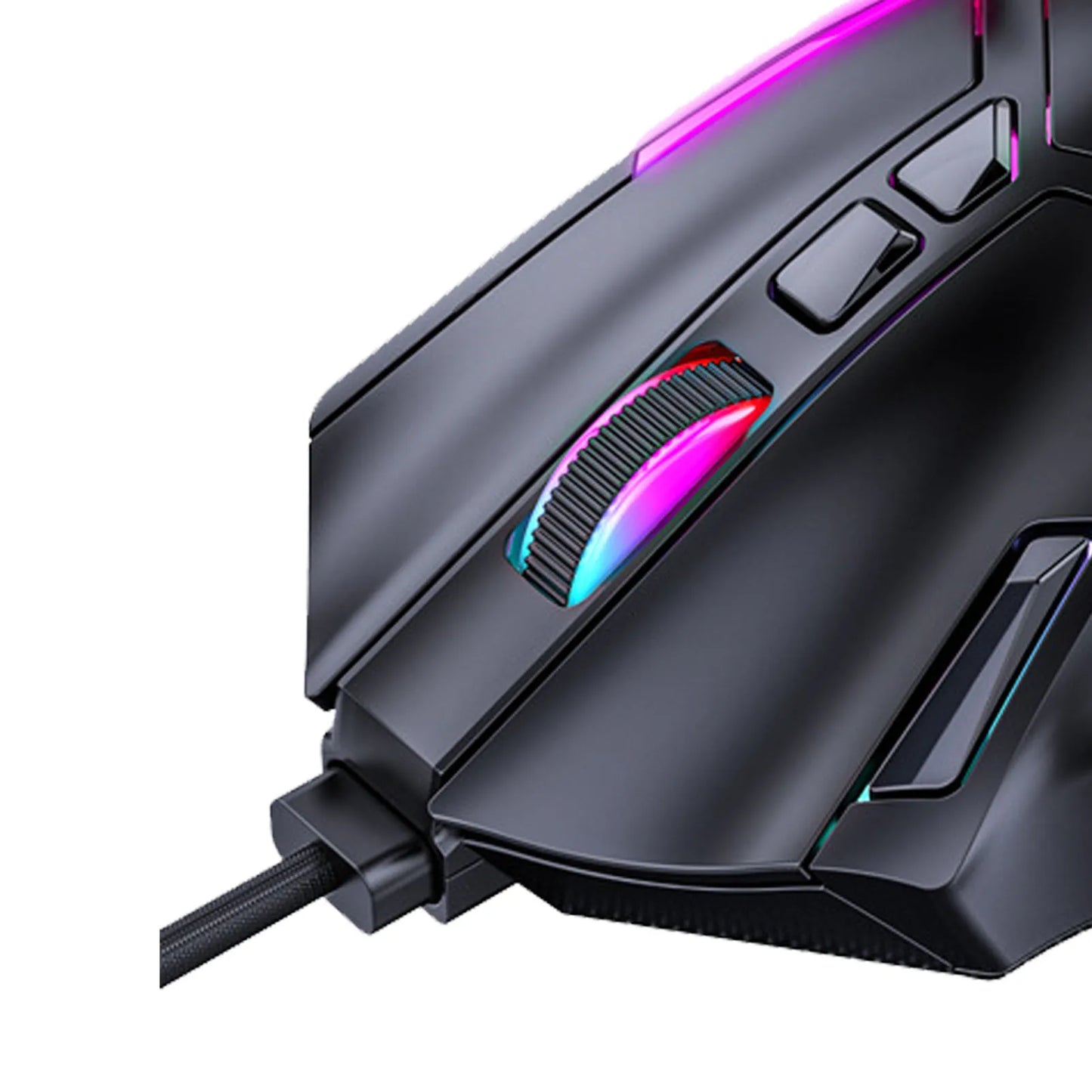 Przewodowa mysz gamingowa RGB 12800DPI z 12 klawiszami i definiowaniem makr – fotoelektryczne akcesorium zamienne do komputera