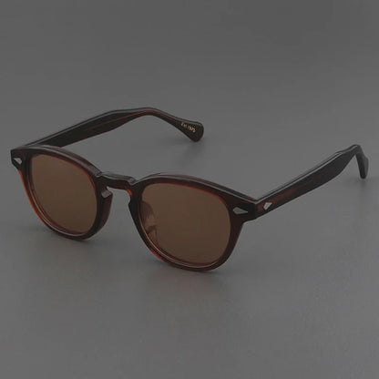 Polarized Sunglasses Men Women Johnny Depp Lemtosh Style Sun Glasses Retro Round Acetate Frame UV400 Lens Oculos