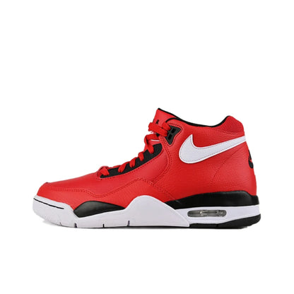 Nike Flight Legacy: Ténis de basquetebol retro de cano médio, confortáveis e versáteis, para homem, branco/azul, BQ4212-103