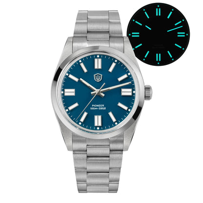 Watchdives WD1016 V3 36Mm Vintage Watch VH31 Sweep Quartz Watches Man Enamel Blue K1 Bubble Mirror Sapphire Lumes 10Atm Relojes