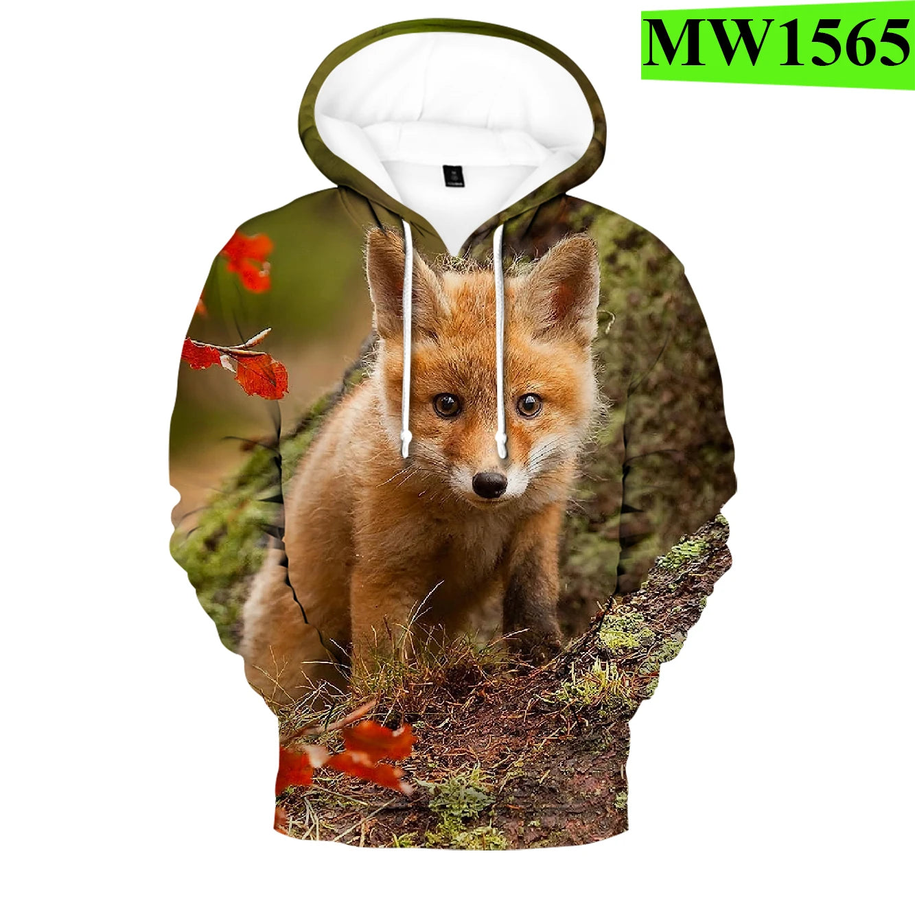 Sudaderas con capucha y sudaderas casuales con estampado 3D de zorro, cómodas y originales, estilo hip hop popular, para hombre/mujer y adulto/niño