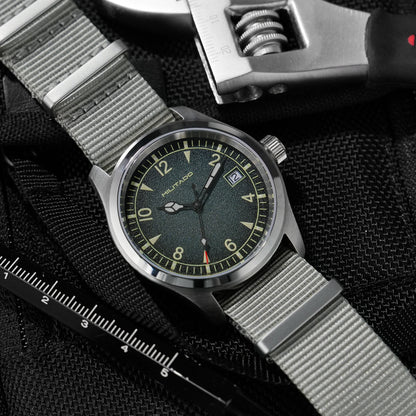 Militado  ML18 36mm Men Watch VH31 Quartz Movement Watches Luminous Sapphire Double Domed Crystal Waterproof Vintage Wristwatch
