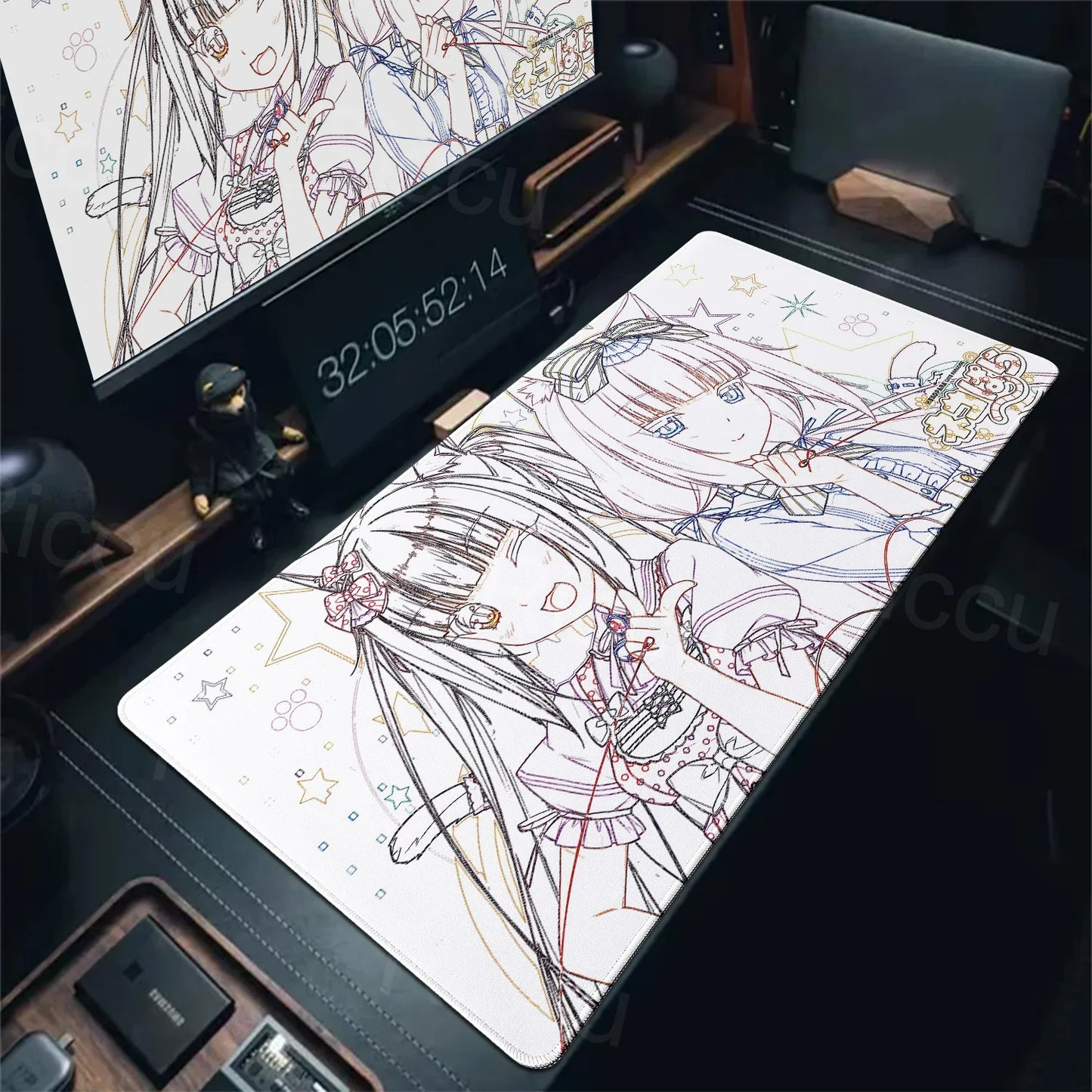 Nekopara XXL Home HD Computer Computer Desk Mouse Anime Large Mouse Pad Office Laptop Computer Desktop mat Game Accessories Tech