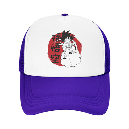Son Gohan D-Dragon Ball Z Trucker-kasket Unisex udendørs kasketter Trucker-arbejdskasket Trucker-kasket Snapback-kasketter Mesh-baseballkasketter