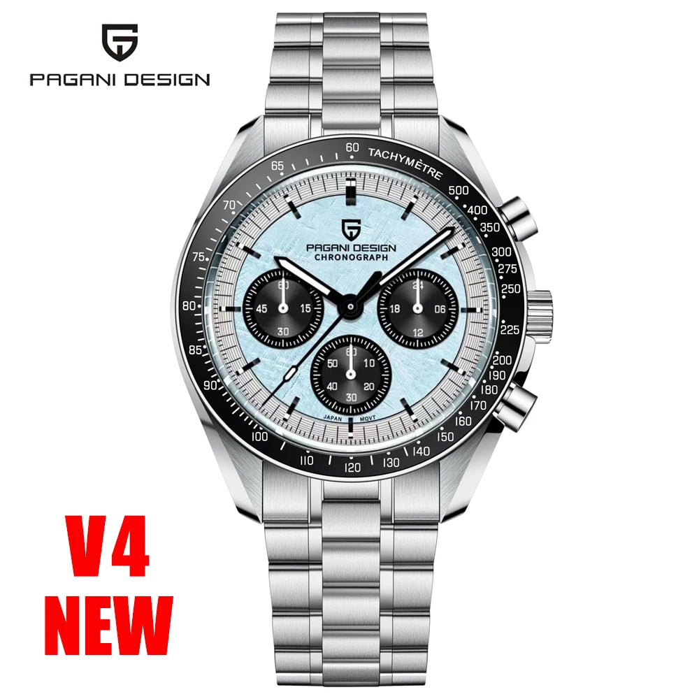 2026 New PAGANI DESIGN Mens Watches Panda Moon Watch Luxury Quartz Watch For Men Automatic Date Sport Chronograph Wristwatch Men