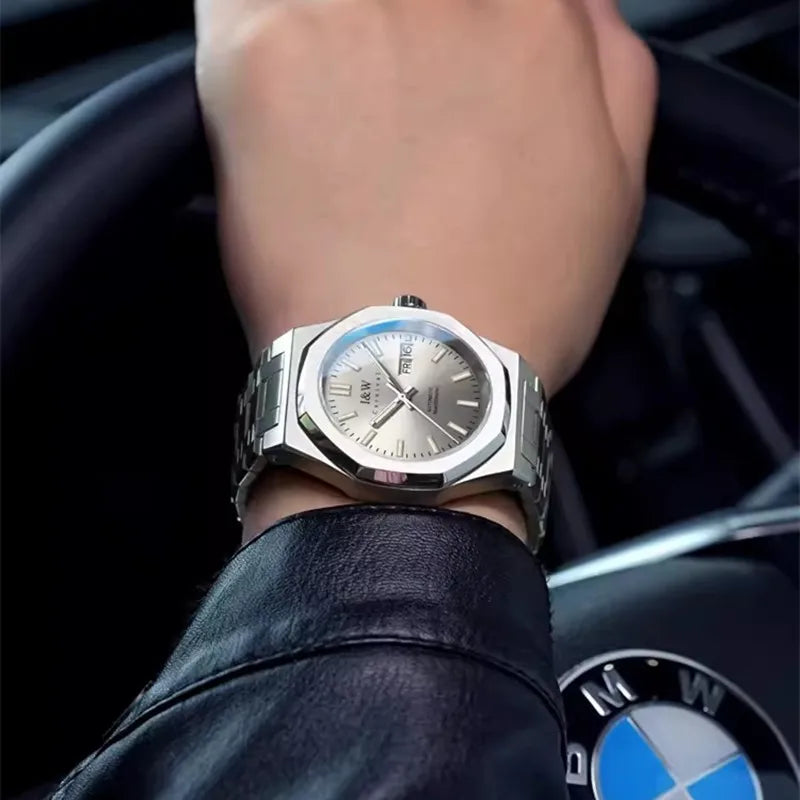 CARNIVAL Mens Mechanical Watch Brand Luxury Sapphire NH36 Movement Automatic Wrist Watches 50m Waterproof for Men Reloj Hombre