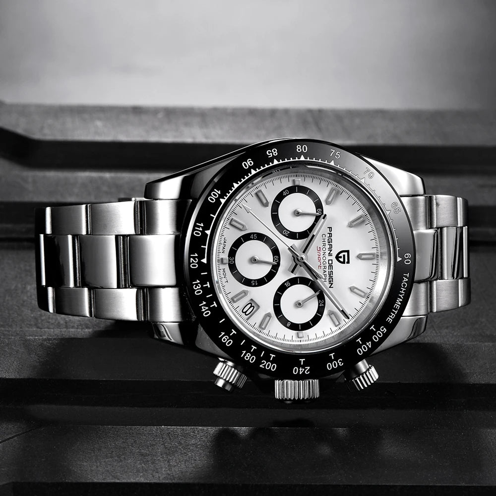 2026 New PAGANI DESIGN Brand Luxury Quartz Watch Sapphire Waterproof Luminous Men watch Japan VK63 Movt All Steel Chronograph