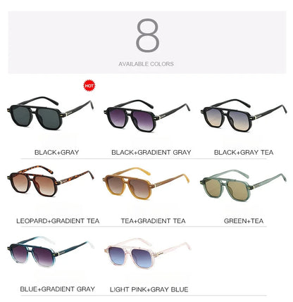 Frame-shaped arrow decorative sunglasses, suitable for both men and women for daily outings, perfect for sun protection.