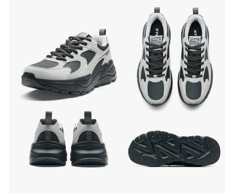 Zapatillas deportivas informales de invierno para hombre de Xtep, estilo urbano, acolchadas, ligeras, resistentes al desgaste y transpirables, modelo 875419320005