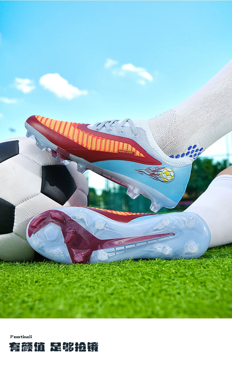 Pánske futbalové kopačky, športová futbalová obuv, outdoorové kopačky, dospelí, protišmykové, chlapčenské, s dlhými hrotmi, tréningové, priedušné, na zápas, pohodlné