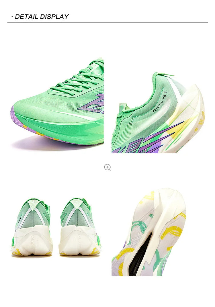 QIAODAN Feiying PB6.0 Ténis de corrida com sola de carbono para homem, ténis profissionais de maratona, ténis desportivos leves QDB023263299