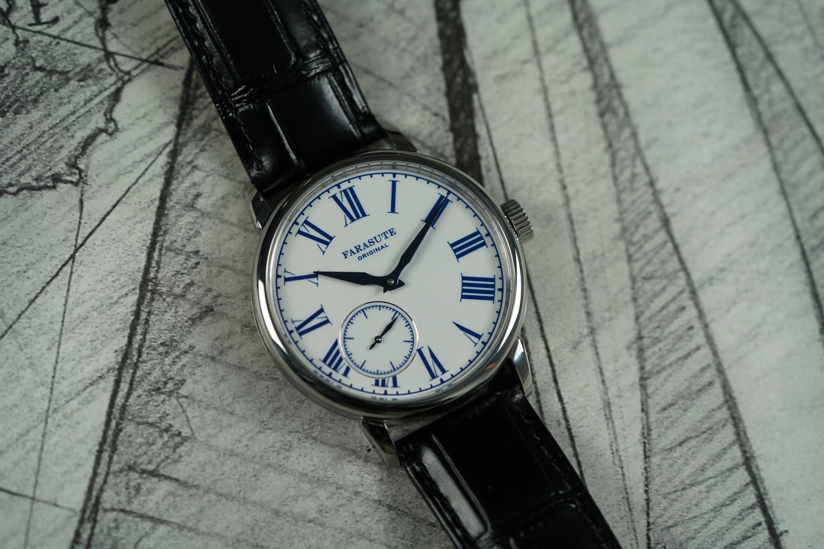FARASUTE New 39mm Manual Customized Mechanical Movement Watch Men Casual Power Reserve 80 hours Sapphire Wristwatch reloj hombre