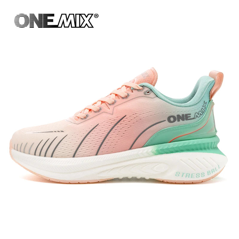 ONEMIX blanc chaussures de course sur route pour hommes coussin d'air chaussures de Sport en plein Air hommes formateurs été chaussures de Jogging chaussures pour femmes