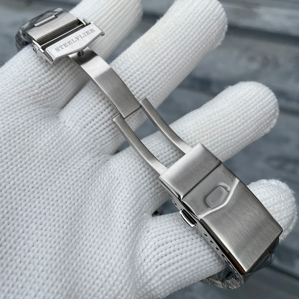 STEELFLIER Ufficiale SF792 GMT Orologio da polso meccanico Movimento NH34 Super BGW9 C3 Luminoso Impermeabile fino a 200 m Orologio da immersione di lusso da uomo