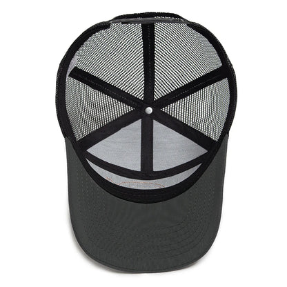 Shark Leather Label férfi baseball sapka, alkalmi, 7 panelos stílusú trucker sapka, divatos hiphop hálós sapka, nyári női napellenzős sapka, unisex