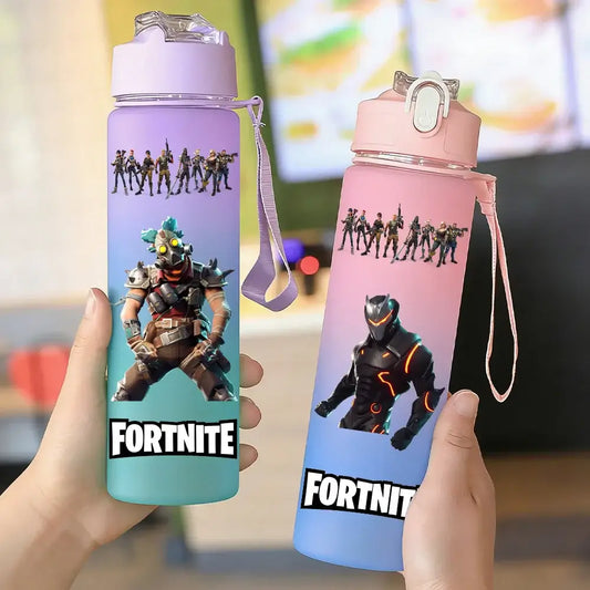 Fortnite Παγούρι Αθλητικό Νερού 750ml Χωρίς BPA με Ντεγκραντέ Χρώμα, Ανθεκτικό, για Κάμπινγκ, Πεζοπορία, Σχολείο, Δώρο για Γονείς, Ζευγάρια και Μαθητές