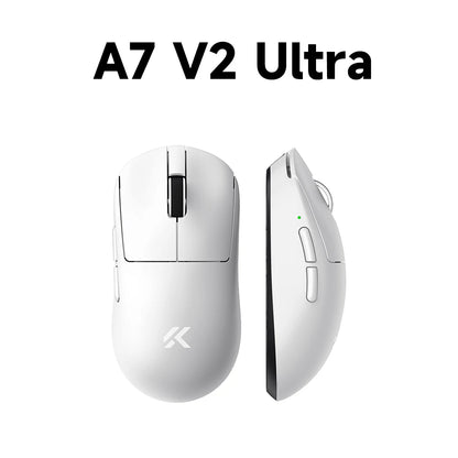 Ratón gaming inalámbrico ligero MCHOSE A7 V2 con doble tasa de sondeo de 8,000Hz, PAW3950 TI, para gaming, esports y oficina