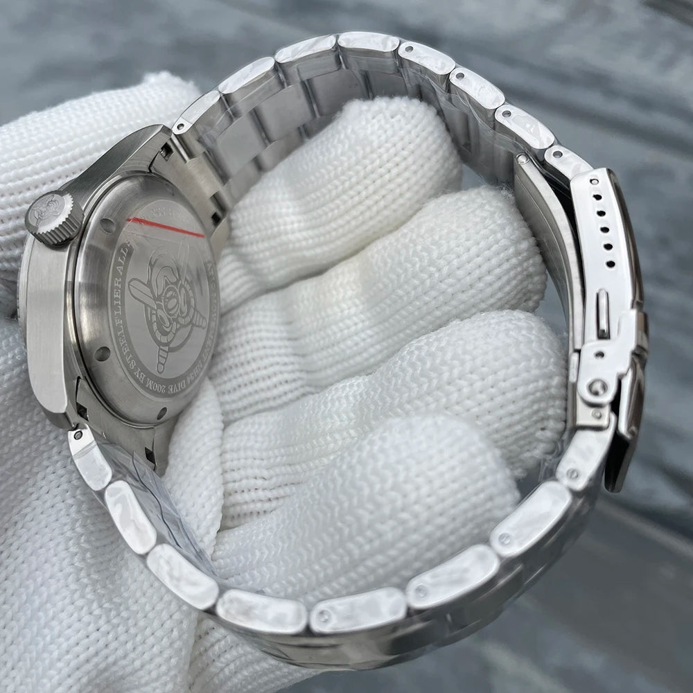 STEELFLIER Ufficiale SF792 GMT Orologio da polso meccanico Movimento NH34 Super BGW9 C3 Luminoso Impermeabile fino a 200 m Orologio da immersione di lusso da uomo