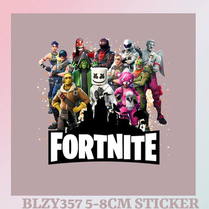 Fortnite Kindergeburtstag Zahlen-T-Shirt für Mädchen und Jungen, Sommerkleidung, Baby-Baumwoll-T-Shirt, Party-Kurzarm-Oberteil, Geschenk für Kleinkinder