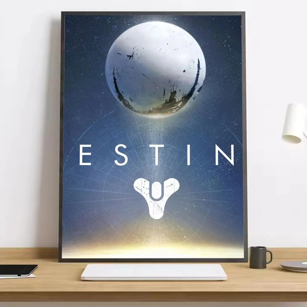 Movie Destiny 2 Painting Calligraphy Canvas Poster: Crease Free Waterproof Durable All Space Wall Decor