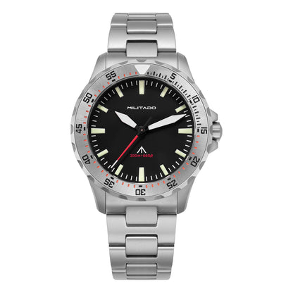 Militado ML16 Quartz Watch VH31 Sweep Movement Sapphire Super Luminova Watches Stainless Steel 200m Waterproof Wristwatch