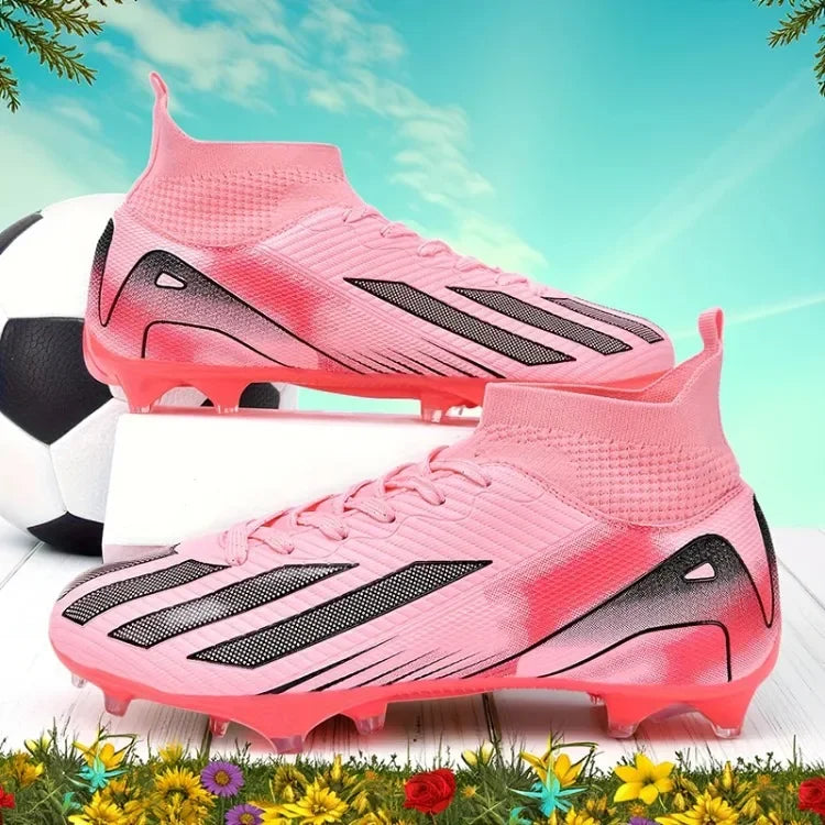 New Men's Football Boots Adult's Soccer Field Shoes Teenager's Sports Cleats Outdoor Grass Training Boots High Quality Sneakers