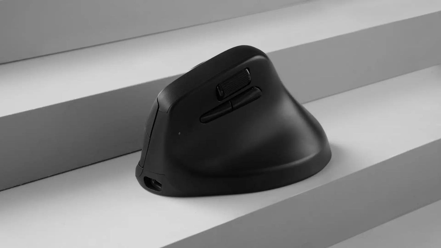Keychron M5 kabellose ergonomische Maus, optisch, 8K Polling-Rate, 2.4GHz & Bluetooth, Type-C, 3950 Sensor