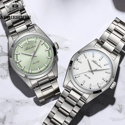 ADDIESDIVE 2024 New AD2066 Men's Watches Bubble Mirror Pot Cover Glass Stainless Steel Waterproof  Quartz Watch Man reloj hombre
