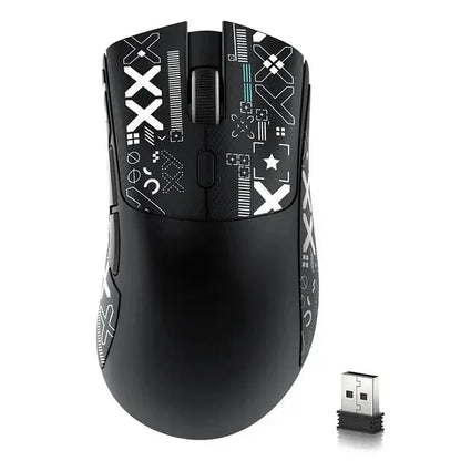 Rato ultraleve ATTACK SHARK R1 59g com PAW3311, 18000DPI, 400IPS, 40G, 1000Hz, Tri-Mode, controlador Broadcom BK3633, 20 milhões de cliques