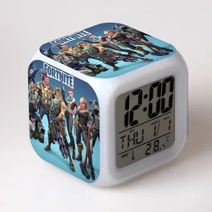 Fortnite Alarm Clock Cute Fashion Cartoon Personalized Creative Kawaii Minimalist LED Alarm Clock Gift for Friends' Birthday