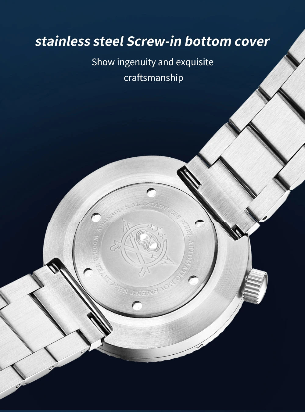 ADDIESDIVE Men's Luxury Watch 1000m diver's watch Waterproof luminous Sapphire Glass reloj hombre Automatic Mechanical Watches