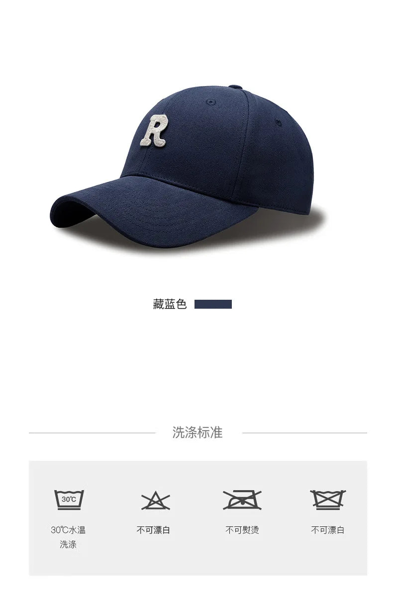 New model Big Head Baseball Cap for Men Cotton Outdoor Sport Snap Back Cap Dad Hats R Lette Large Size Deepen Trucker Cap