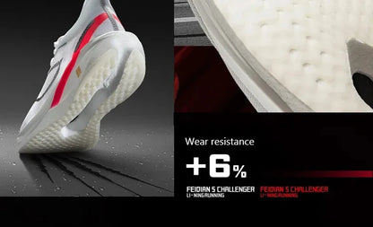 Li-Ning Women's FEIDIAN 5 CHALLENGER Racing Running Shoes Carbon-Fiber Plate BOOM Cushion Breathable Sport Sneakers ARMV002