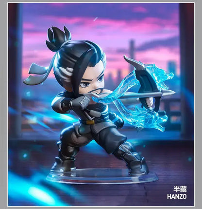 POP MART Overwatch Play of The Game Series Caixa Mistério Original Blind Box Surpresa Figuras de Ação Anime Adoráveis Ornamentos Figurinhas