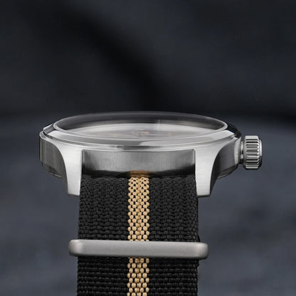 Relógio de Quartzo Vintage Militar Militado ML08 V2 com Movimento VH31, Vidro Duplo de Safira, Luminescência C3 BGW-9, Impermeável, 38mm
